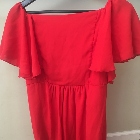 ASOS Maternity Off Shoulder Ruffle Maxi Dress - Picture 4 of 5